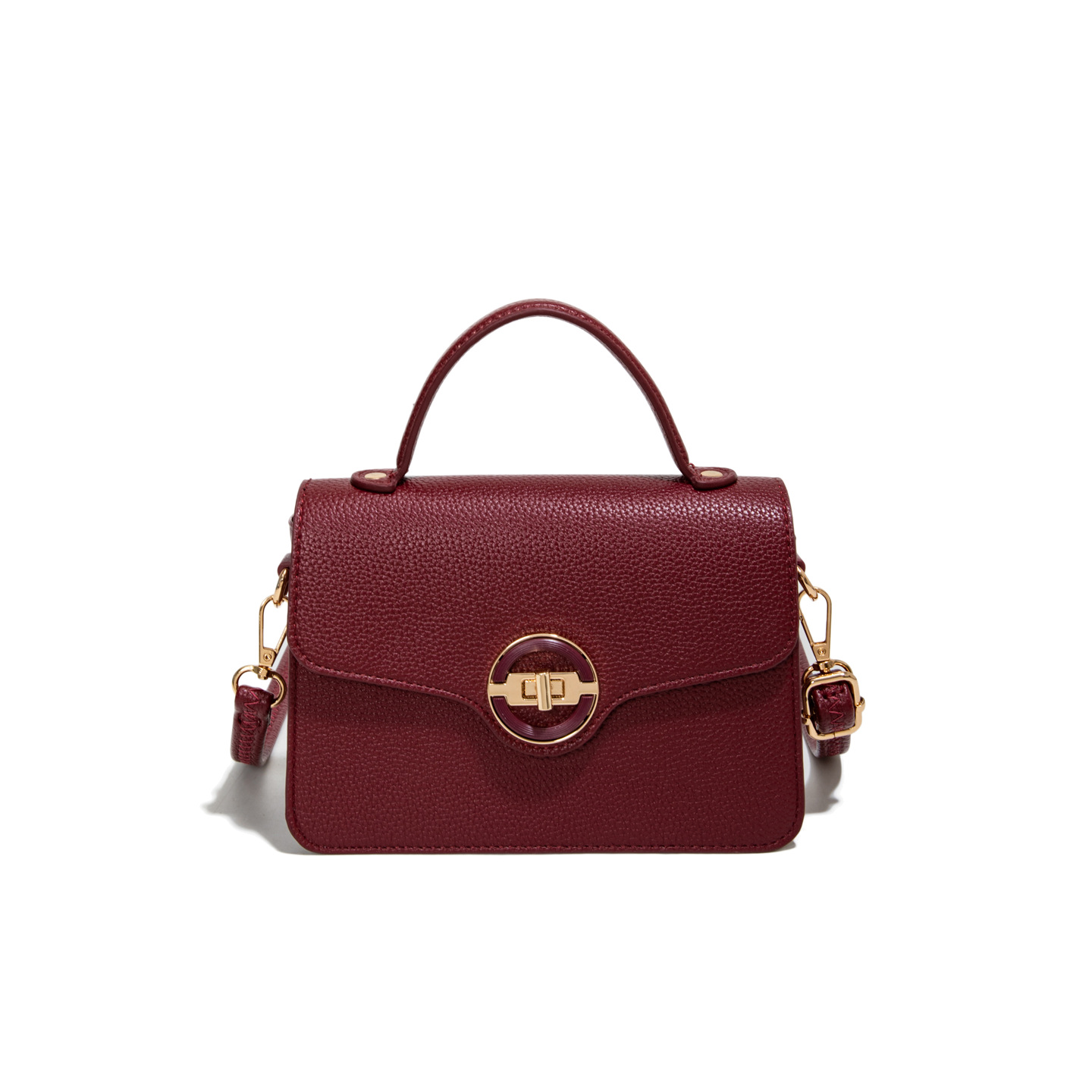 Bolso de mochila para mujeres 2025 nueva moda transfronteriza bolso de mano cuadrado de alta calidad lichi estampado bolso de hombro universal