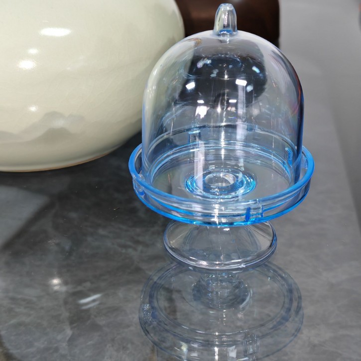 Creativa nueva caja de dulces de boda hueca transparente color forma de bandeja caja de plástico taza de postre bandeja de pastel