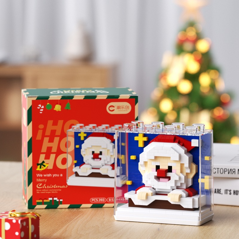 Chao Le Chuang 7255-7260 Santa Claus Gingerbread Man Montaje transfronterizo de bloques de construcción Juguetes para niños Regalos al por mayor
