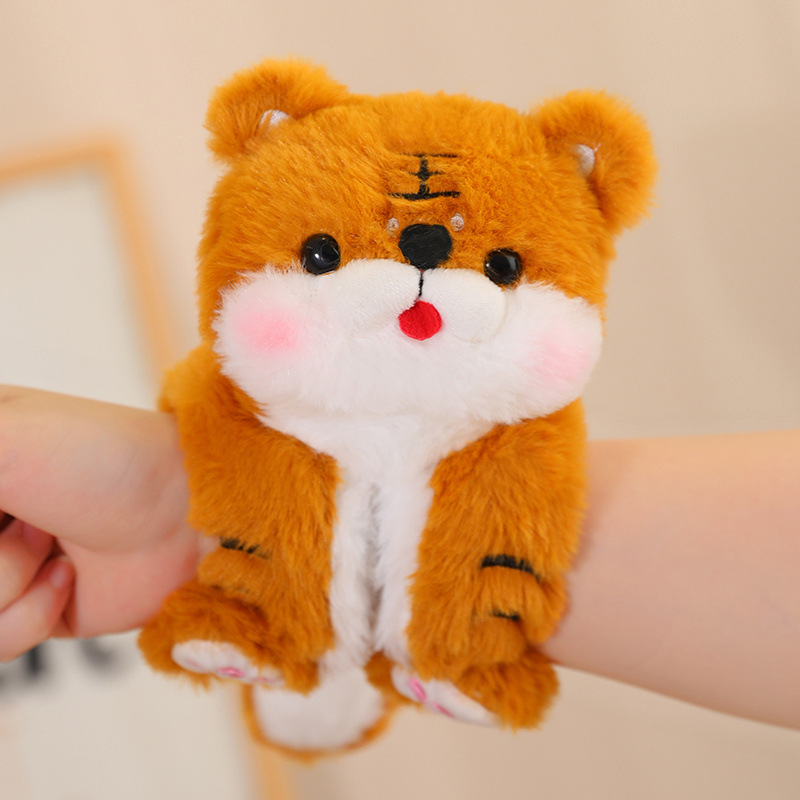 Cross-border capabala snap ring juguete de peluche Capibara Husky zorro muñeca niños pulsera Panda mono
