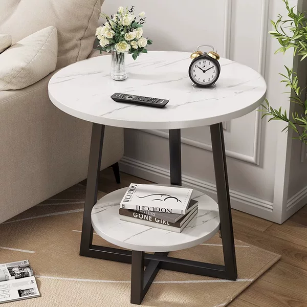 Sofa Side Table, Side Cabinet, Side Table for Living Room, Household Tea Table, Storage Rack, Bedside Simple Storage, Balcony Floor-Standing Small Table