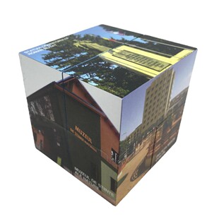 Advertising Printing Gift 7cm Square Foldableing Rubik's Cube Draft Printing Hotel Promotional Paper Magnetic Rubik's Cube