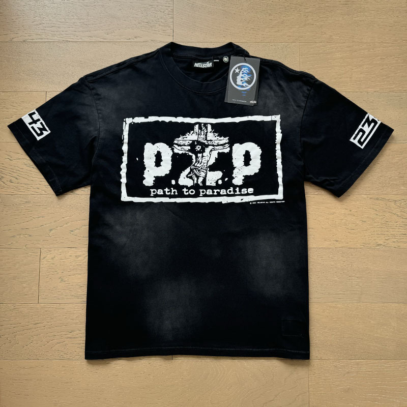 新型美潮Hの星シリーズプリント双紗純綿カジュアル男女夏カジュアルゆったり半袖tシャツ|undefined
