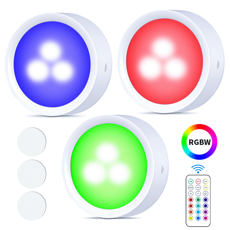 New cabinet light oversized color variable light battery kitchen wardrobe Christmas holiday atmosphere lighting night light