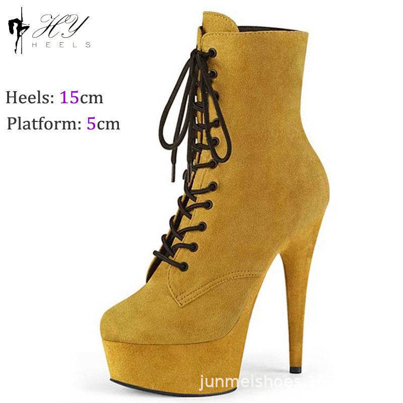 Giày cao gót nữ siêu cao gót nhọn đế xuồng platform chống thấm — Màu đen, Màu đỏ rượu, Màu xanh lam, Màu hồng chi tiết 5