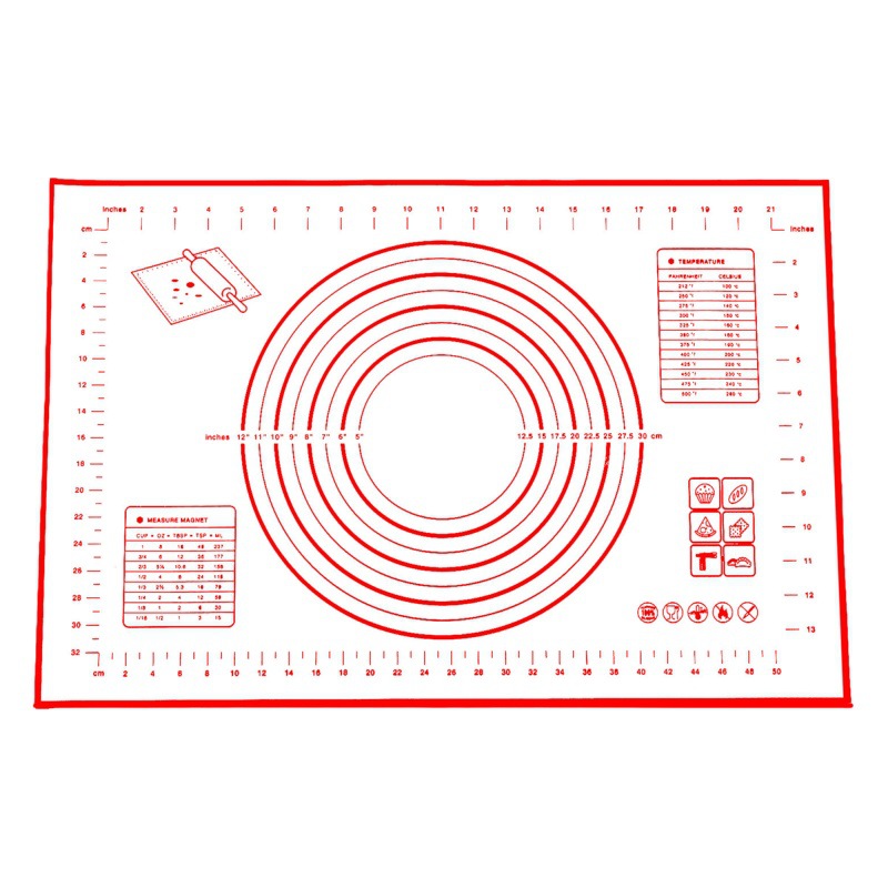 Household Thickened Non-Stick Kneading Mat Rolling Mat Silicone Mat Large Japanese Style Bulk Non-Slip Transparent Mat Chopping Board
