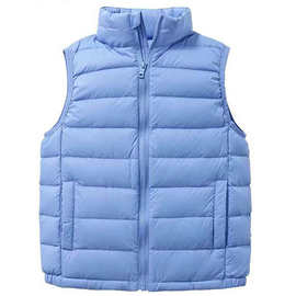 2025秋冬儿童轻薄仿生棉马甲男童女童宝宝外穿背心春秋大童