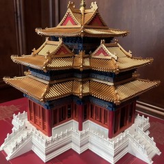 故宫角楼榫卯积木玩具益装古建筑模型拼图成人版高难度巨大型积木