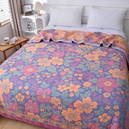 6-Layer Gauze Bed Cover, Soft and Comfortable, Non-Slip, Multi-Functional Towel Blanket, Suitable for All Seasons, Air-Conditioning Blanket, Skin-Friendly