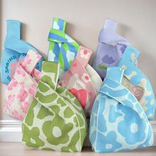 针织袋喜糖空袋子女伴娘实用小礼品结婚婚礼小众感礼盒便携包包