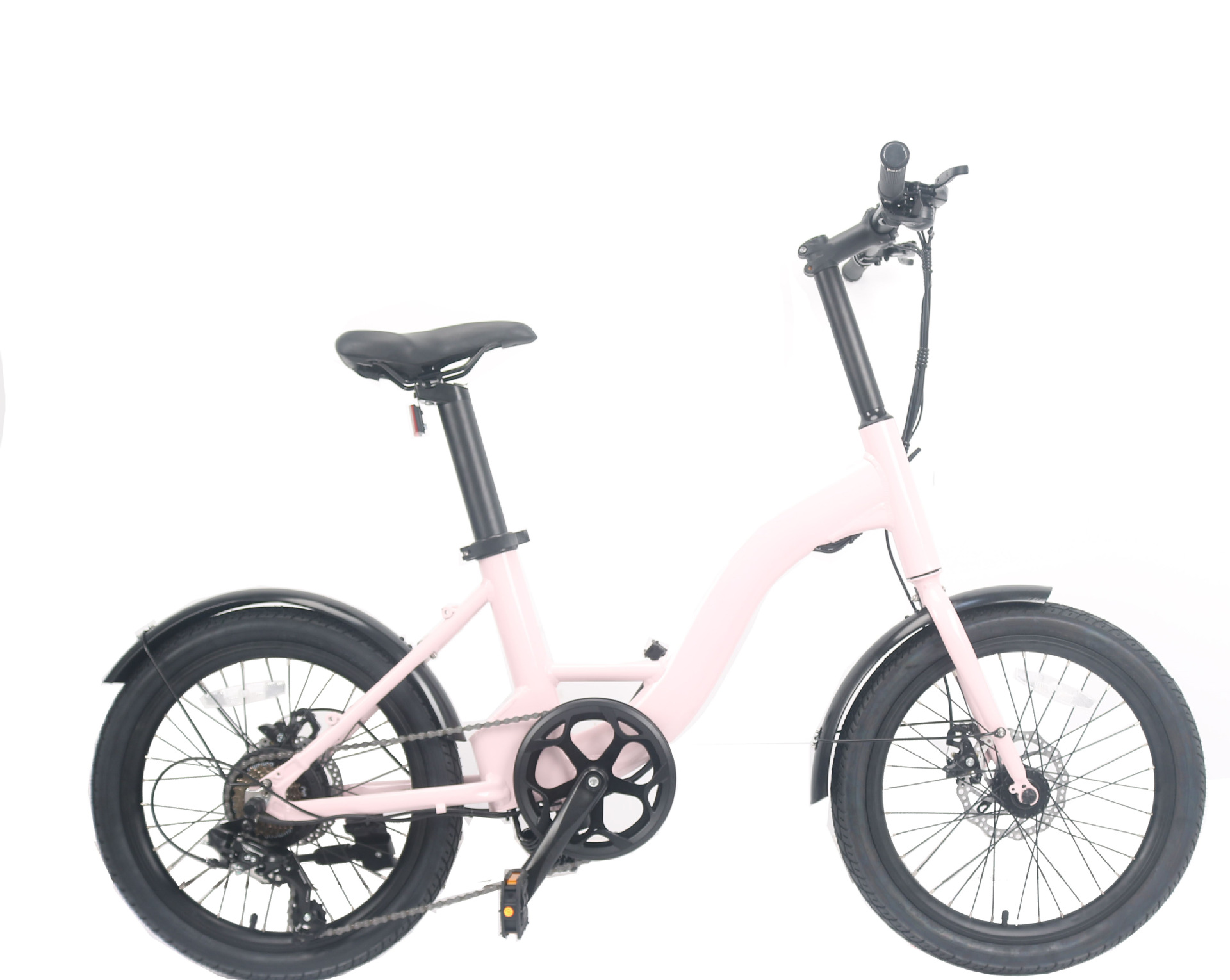 20寸铝合金跨境专供锂电助力电动自行车折叠变速电单车成人代驾迷|ms