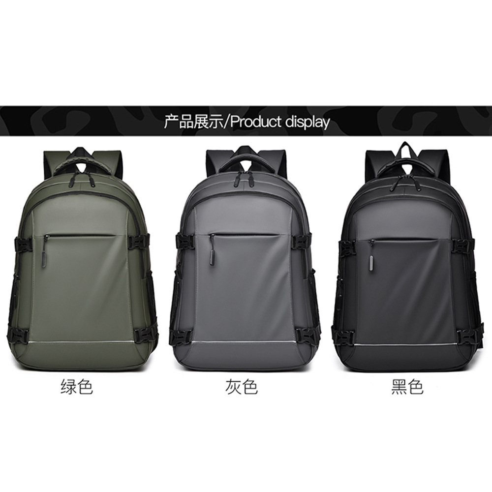 Transfronterizos nueva mochila de alto nivel mochila de negocios hombre película de cuero de gran capacidad de viaje bolsa de computadora al aire libre