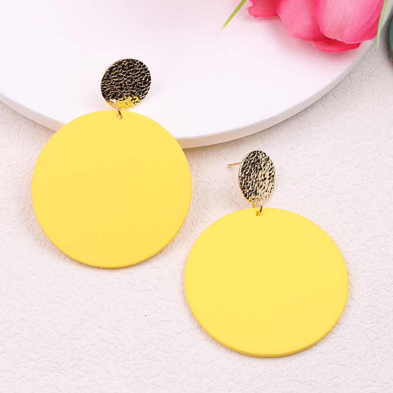 Nordic Style Round Arylic Women's Drop Earrings display picture 13