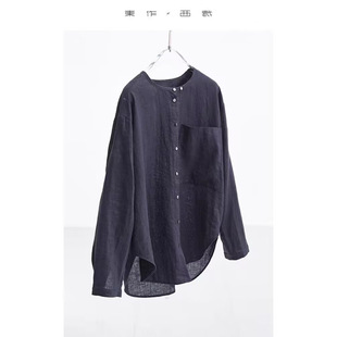 日系亚麻上衣