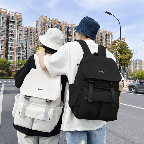 Backpack for Boys Korean Version College Students High School Students Large Capacity Junior High School Students Trendy Dual Shoulder Bag Backpack for Girls Ins Laptop Bag