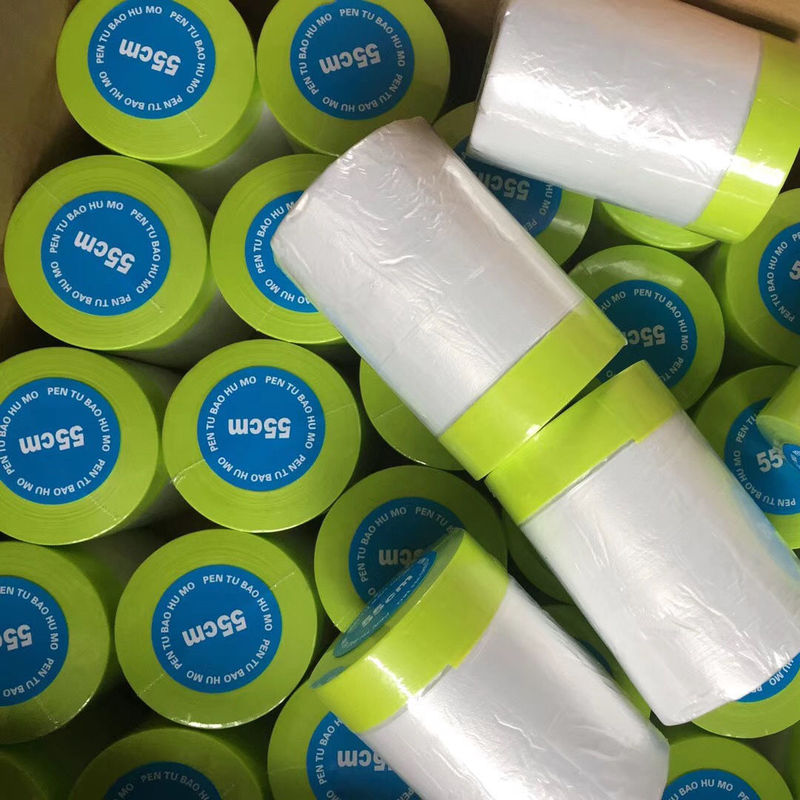 Green and paper masking protective film car paint decoration spraying diatom mud masking paper dust-proof film factory direct supply