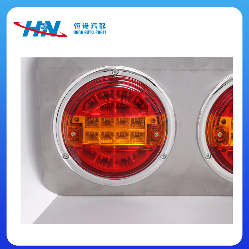 El comercio exterior de tres ronda luz trasera adecuada para Mitsubishi triple LED camión luz trasera del coche japonés universal