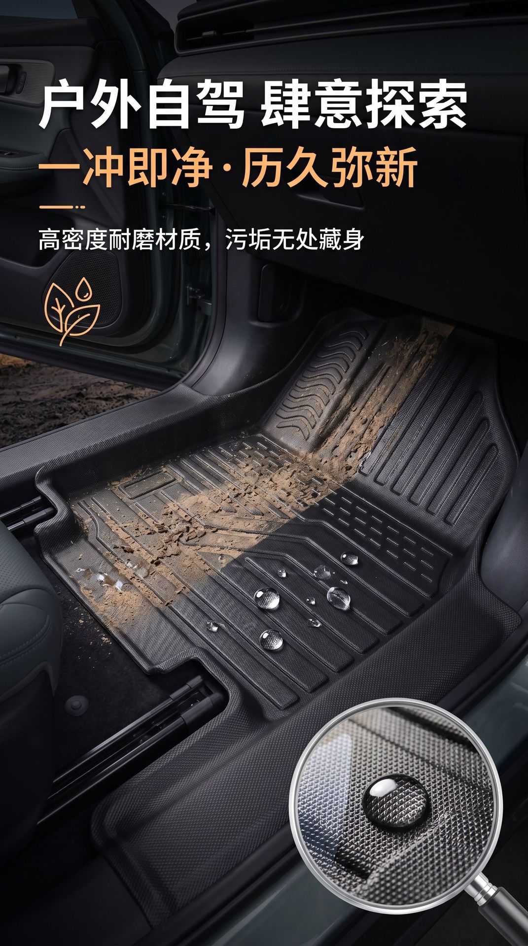 Tpe Floor Mats Specifically for the Arcfox T1 Model, Waterproof and Dustproof Car Interior Accessories, All-Season Tpe Floor Mats