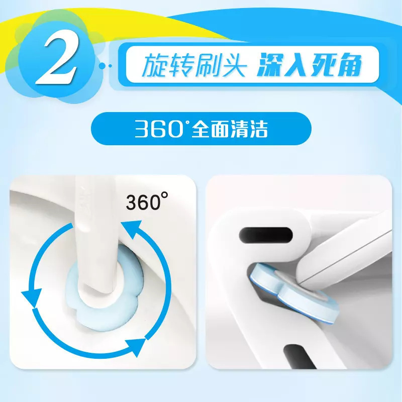 Miaojie 使い捨てトイレブラシ交換ヘッド浴室パンチフリー使い捨て抗菌ブラシヘッドクリーニングタブレット交換パック|undefined