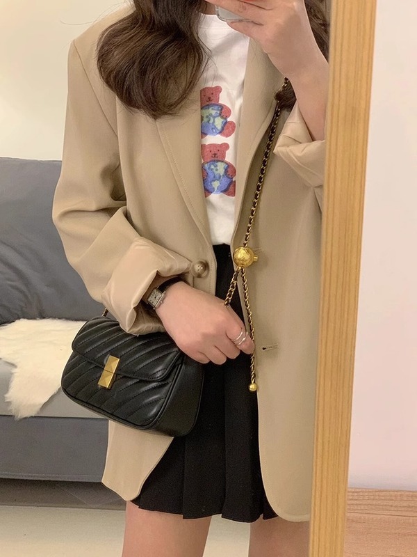 西装外套女小个子2025早秋季新款今年流行气质高级感炸街小西服|undefined