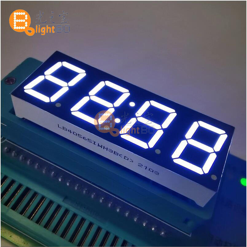 稼晶厂家供应4位0.56寸7段高亮共阳红光仪器仪表显示led数码管
