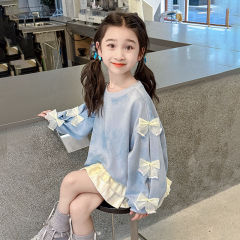 女童卫衣秋装2025新款洋气儿童秋秋款长袖小女孩秋季韩版甜美卫衣