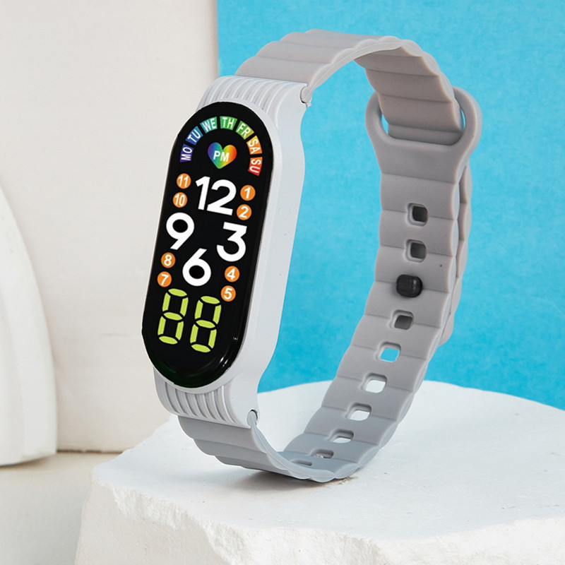 Nuevo xiaomi m7a fresco LED reloj electrónico táctil digital deportes niños estudiante LED reloj electrónico pulsera