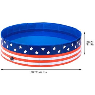 Factory hot pet pool folding dog care bath tub outdoor swimming tub dog cleaning pool