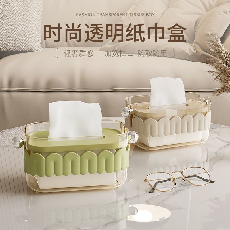 Living Room Coffee Table Dining Room Ins-Style Tissue Box Kitchen Bedroom Car-Mounted Light Luxury Tissue Box Portable Tissue Storage