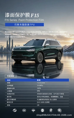 Car paint protective film, Basf Lubrizol Aliphatic Car - basf-aliphatic-f15-75mil-152m15m