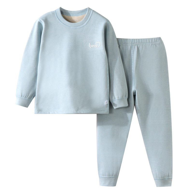 Su bebé, ropa interior cálida sin hueso para niños, chaqueta de otoño para niños, pantalones de otoño para niños y niñas, pijamas caseros para niños