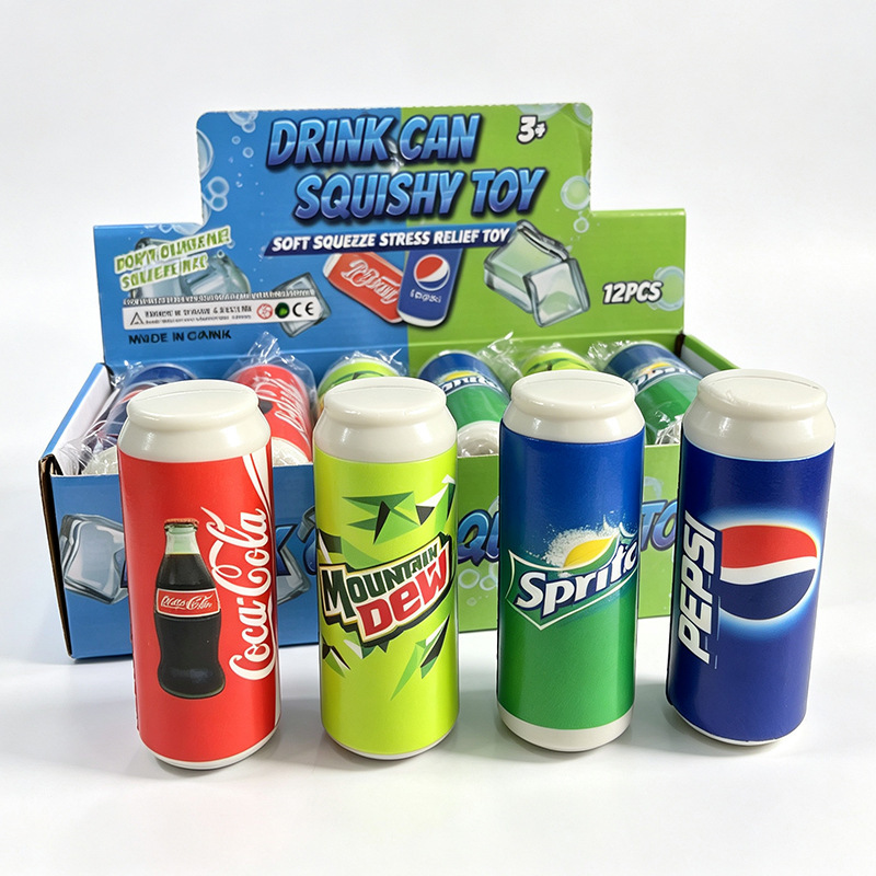 Cross-border instant soda can toy, super soft, slow-rebound, squishy, slow-rebound stress relief toy for students Cross-border instant soda can toy, super soft, slow-rebound, squishy, slow-rebound stress relief toy for students