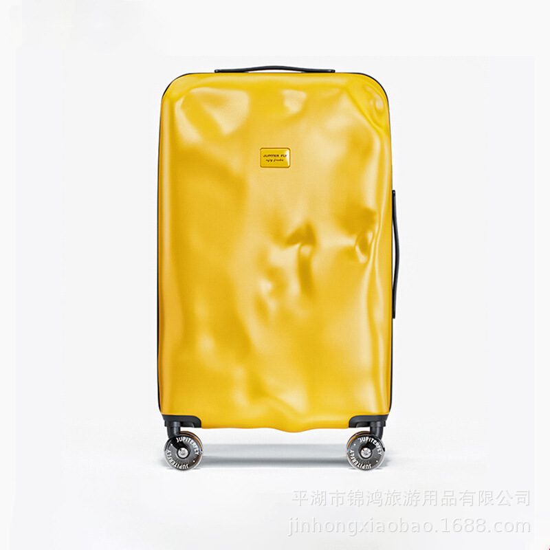 凹凸破损风行李箱20寸可登机新款高颜值个性设计感24寸旅行箱静音