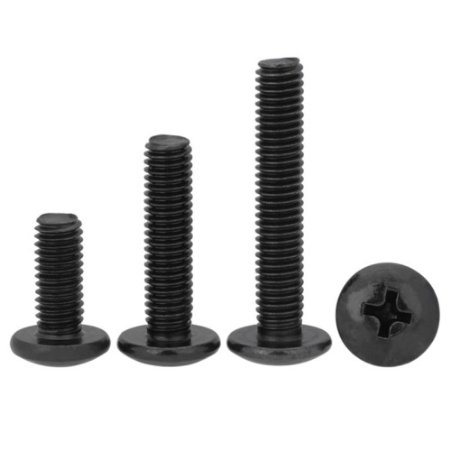 TM carbon steel black large flat head screw mushroom head cross large flat head machine screw large head umbrella head bolt M3/M4