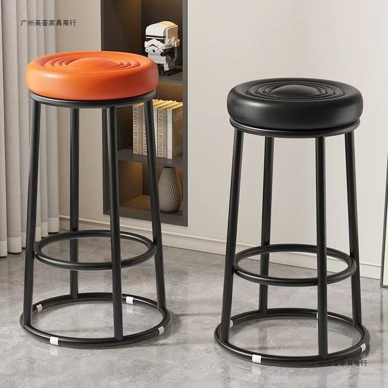 Bar Stool, Mobile Phone Counter, Round Stool, Elevated Stool, Game Hall Cashier Stool, Cafe Milk Tea Shop Bar Stool