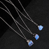 Multicoloured organic pendant, crystal necklace, natural ore, suitable for import