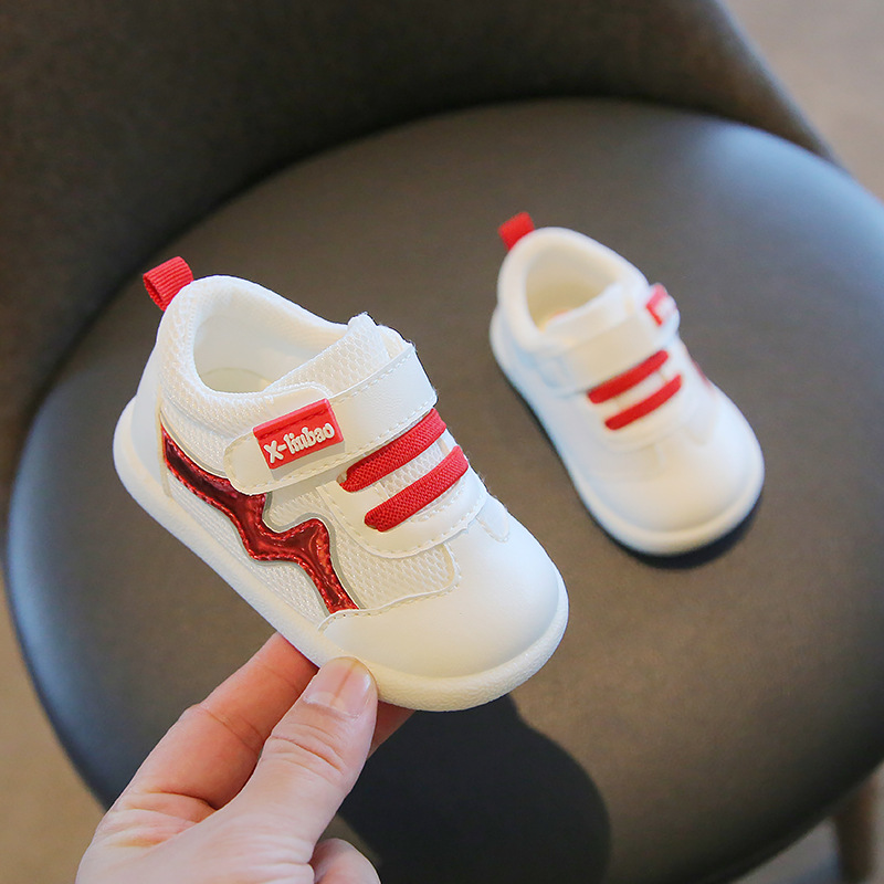 Zapatos para niños pequeños zapatos para bebés primavera y otoño 0-1-2 años de edad bebé de fondo suave transpirable niñas otoño zapatos blancos para niños
