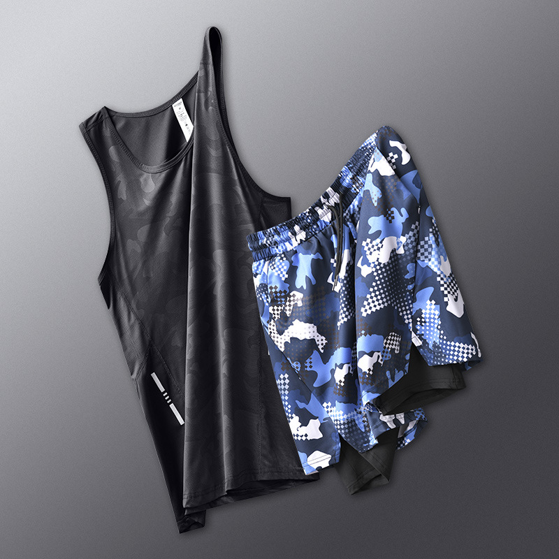 Traje de Baño de Dos Piezas para Hombre de Poliéster de Secado Rápido para Natación image 10