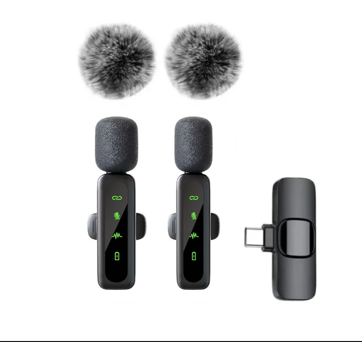 Nuevo micrófono de collar inalámbrico, micrófono L6, micrófono, uno para dos, Bluetooth inteligente, reducción de ruido, clip de collar de reverberación, micrófono