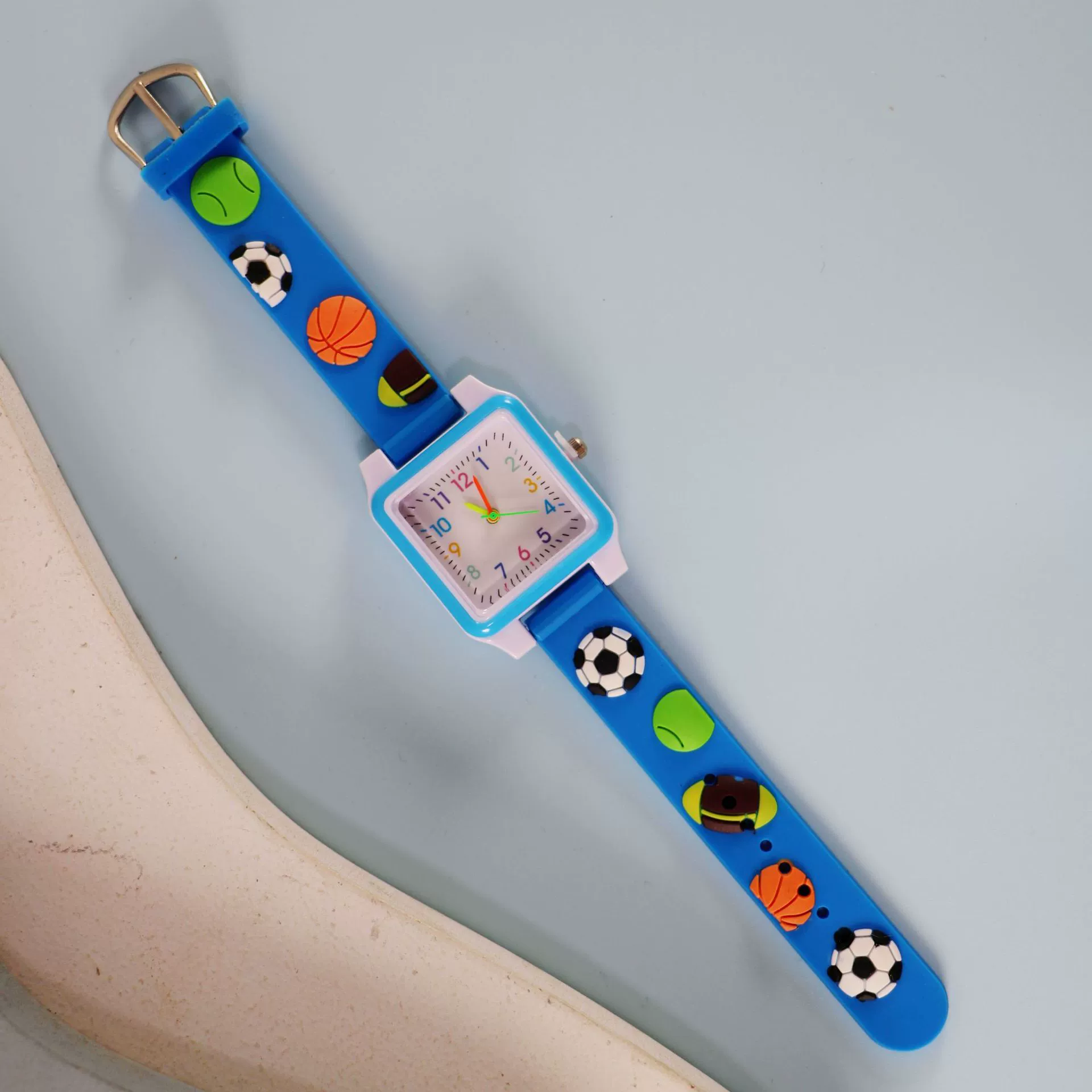Silicone children's watch with gears, children's quartz watches
