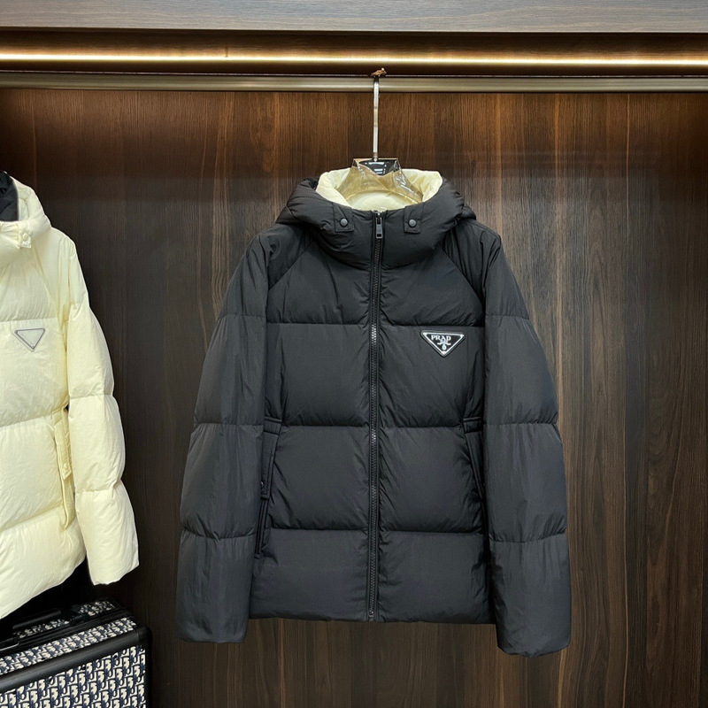 Correct Version of 25 Autumn and Winter New Mongolian Tnf Miu Miu Miu Pra Prajia Tb Fake Two-Piece down Jacket