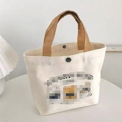新商品の熊のキャンバスバッグの女子学生は携帯して出勤します。