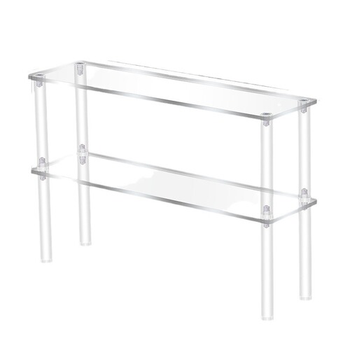 Transparent acrylic display rack ladder shaped figure blind box storage rack Bubble Mart doll display partition high-rise rack