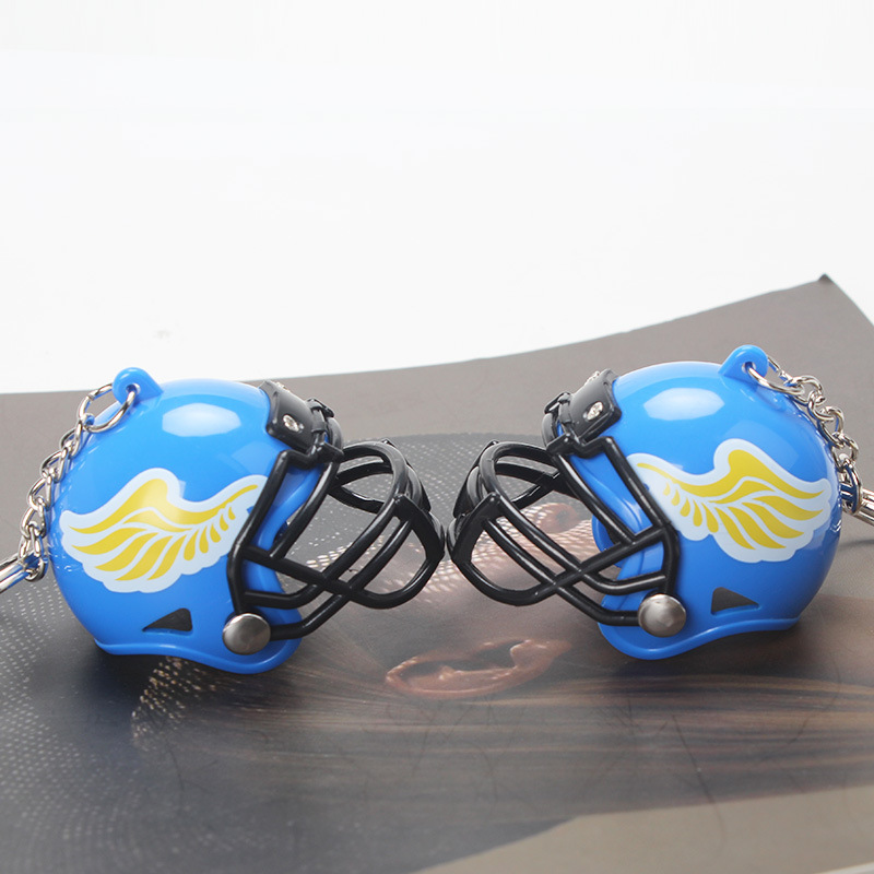 Mini casco de rugby recuerdo mini hockey casco colgante británico americano fútbol gorra modelo regalo