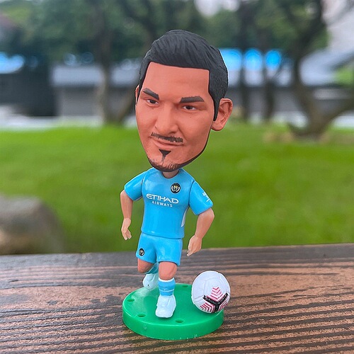 Football fan boutique Manchester City De Bruyne doll Sterling Jesus Gundogan star doll model ornaments