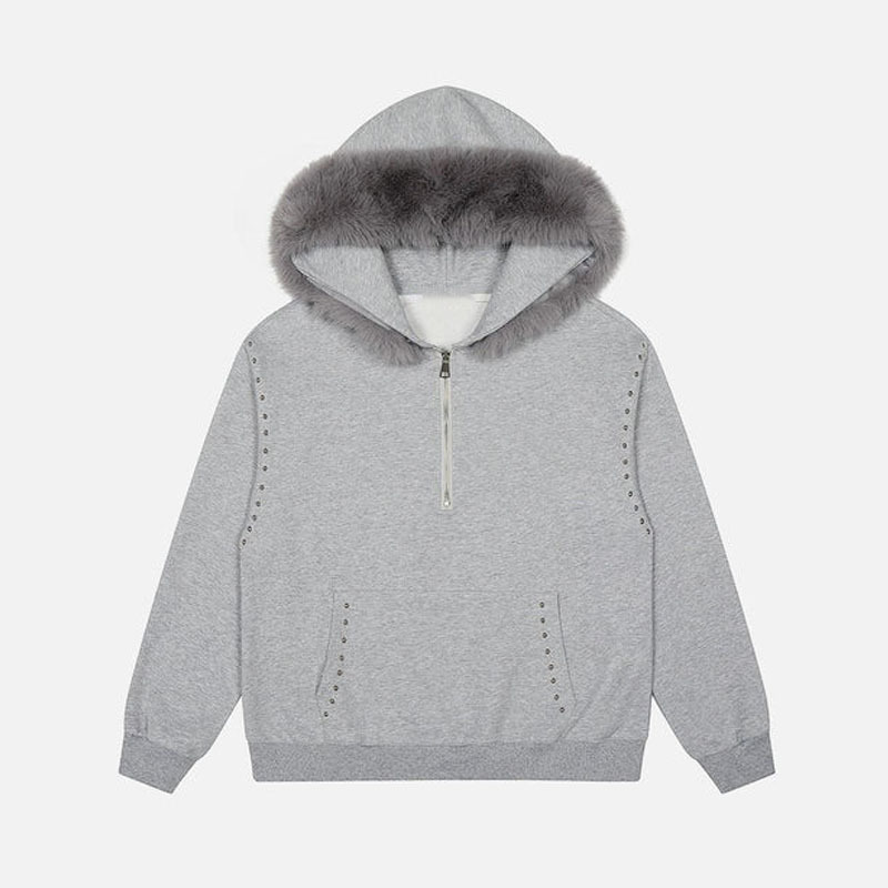 2025 Autumn and Winter Hooded Sports Sweatshirt Y2K Hot Girl Aesthetic Stuffed Hooded Sweatshirt High Street Bf Style Hot Diamond