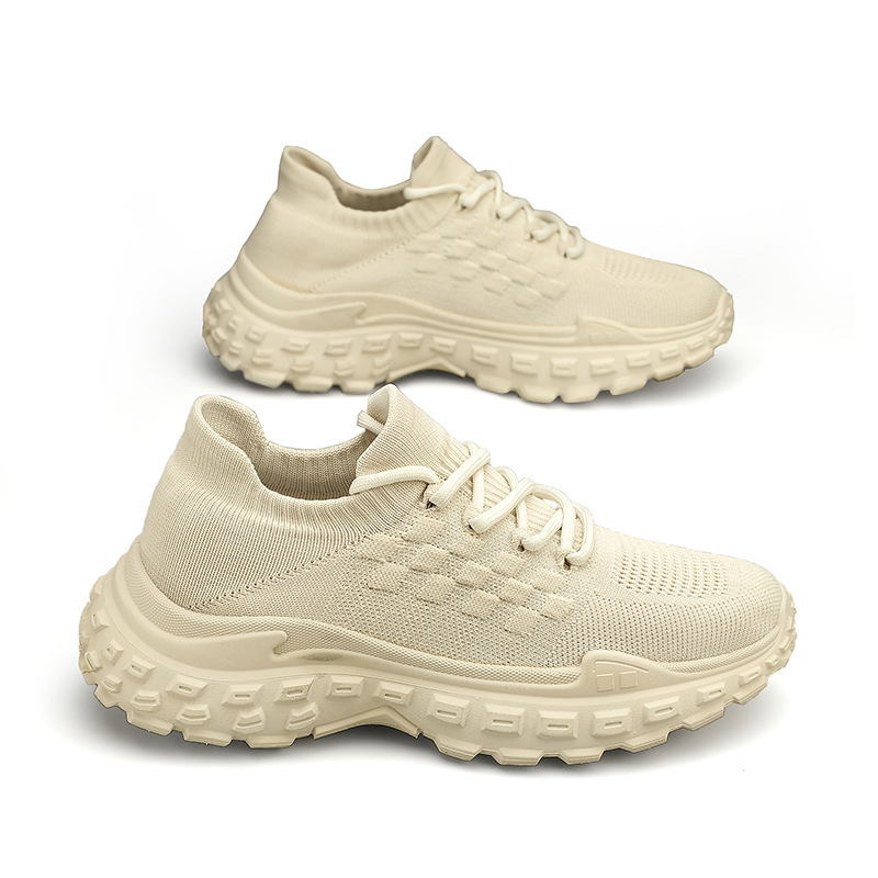 Coconut ins Koreanische Flut Papa Schuhe Jungen fliegen gewebt atmungsaktive Mesh-Bedeckung Füße dicke Unterseite Erhöhung Schuhe Student Herrenschuhe_voghion.com
