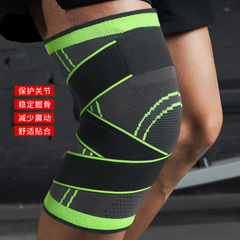 跨境四面彈力籃球騎行跑步運動護膝夏季舞蹈健身薄款針織護膝批發