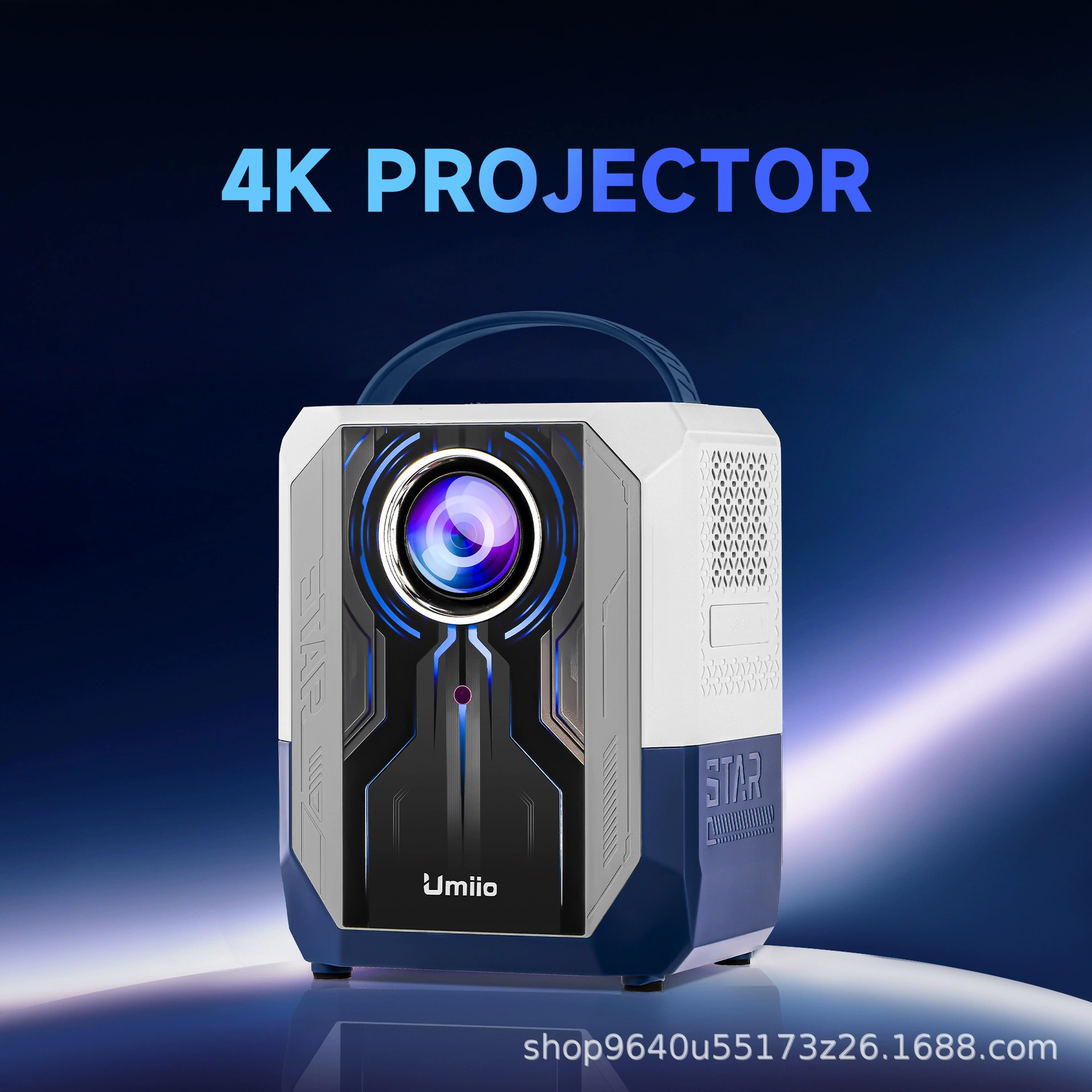 Проектор HY300 Pro, портативное декодирование 4K, Wi‑Fi6 и Bluetooth, 160 ANSI люмен