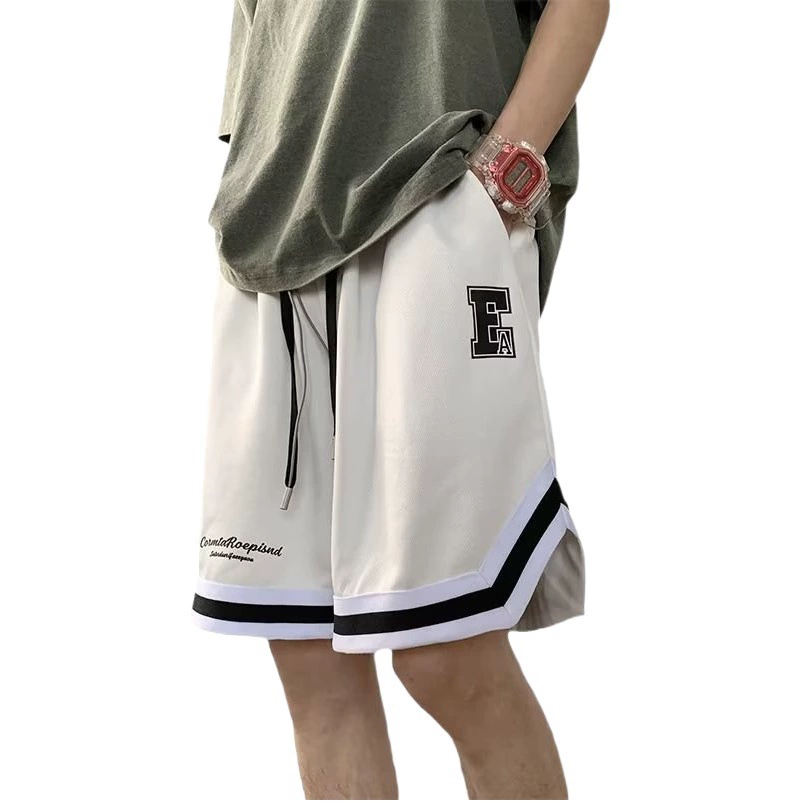 Оптовая Продажа с фабрики спортивные шорты мужские модные брендовые летние тонкие Пятиточечные модные повседневные брюки свободные баскетбольные штаны